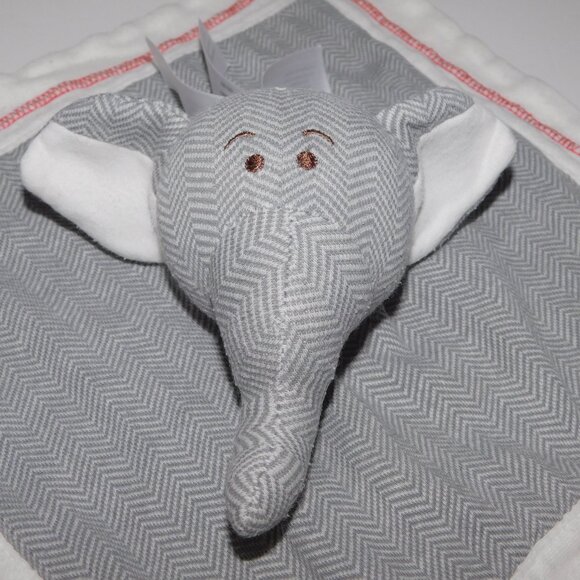 Juddlies Elephant Cottage Collection Baby Organic Cotton Security Blanket Lovey - Picture 4 of 5
